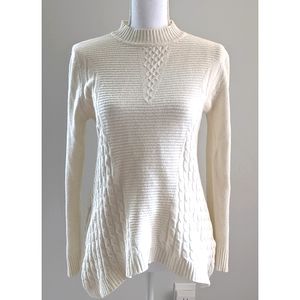 Jon & Anna Contemporary Cream Women Sweater Size M